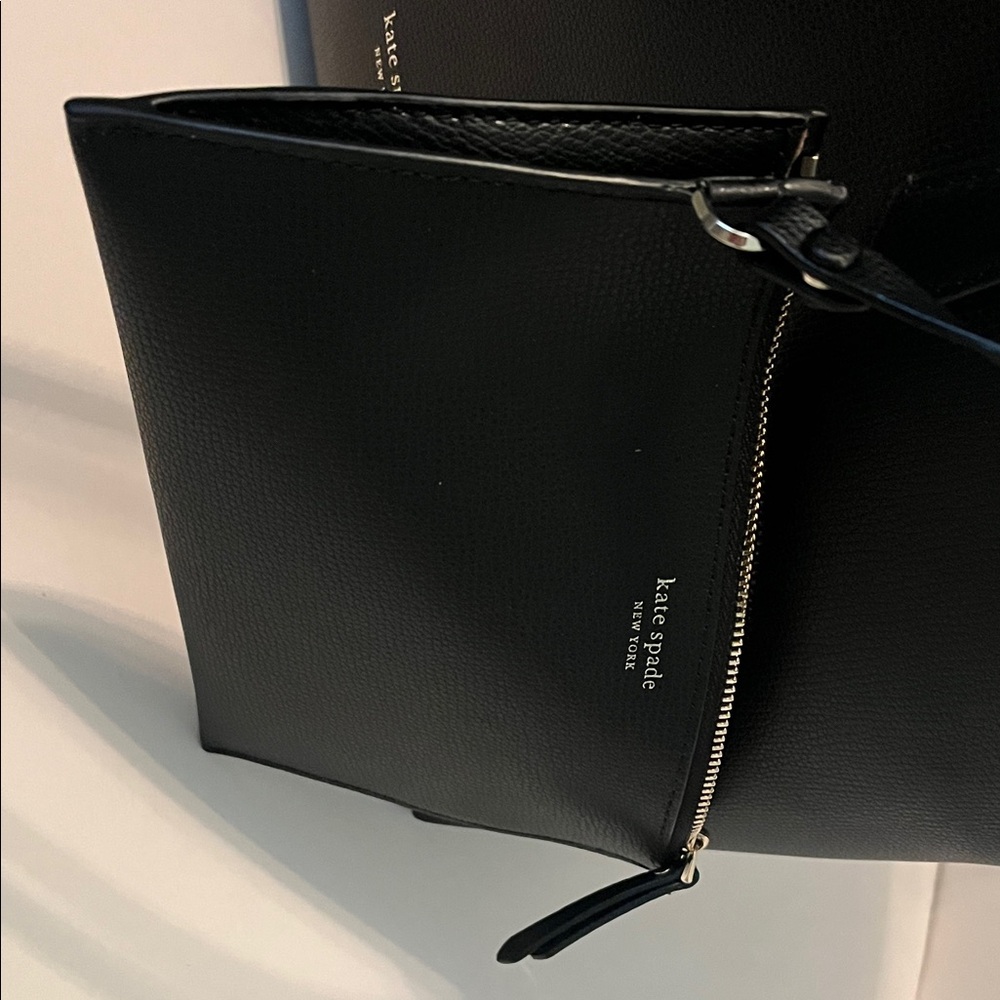 Kate Spade Black Leather Tote - Picture 7 of 9